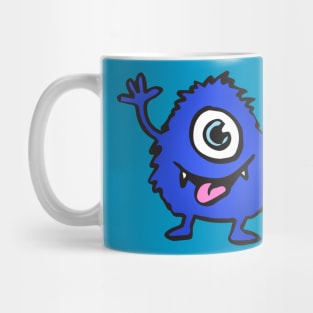 Blue furry monster! Mug